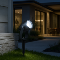 LED градински спот KOLVI 15W студена светлина черен