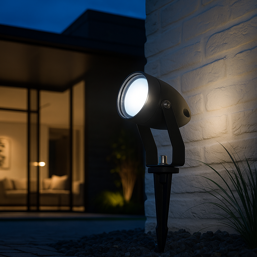 LED спот за градина KOLVI 5W студена светлина черен