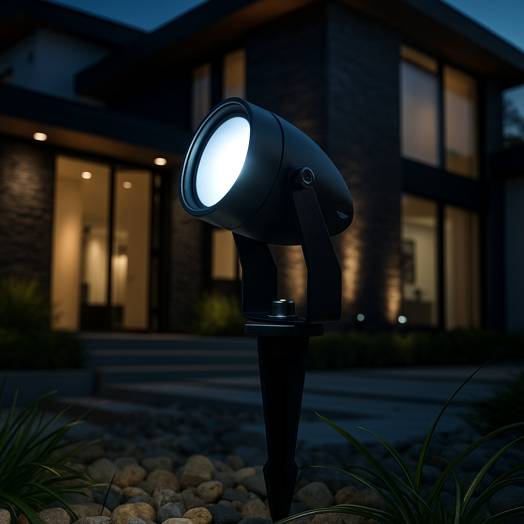 LED спот за градина KOLVI 9W Студена светлина Черен