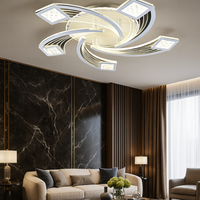 LED осветително тяло за таван AYRA Silver, еквивалент 300W, с дистанционно управление