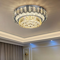 LED осветително тяло от кристал за таван Majesty с дистанционно 50-80CM