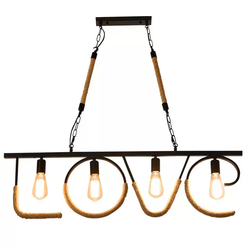 Осветително тяло Derva винтидж Love 100CM