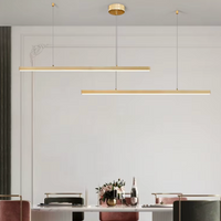 LED осветително тяло висящо 72W Elegant Office Gold еквивалент 500W