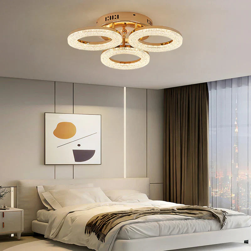 LED осветително тяло Golden 3 CIRCLE Еквивалент 250W Дистанционно