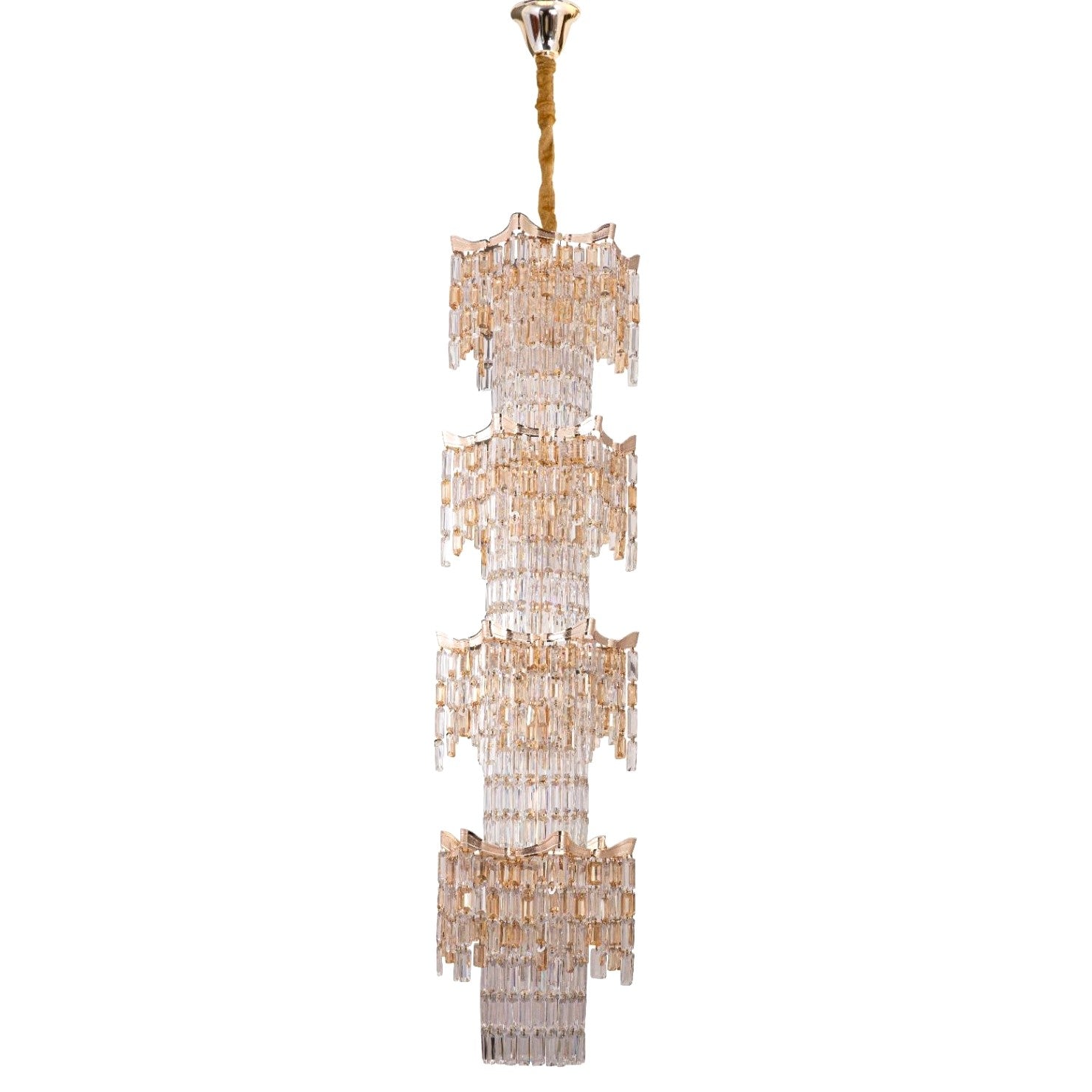 Полилей кристал LUXURY Golden 210cm -P7341