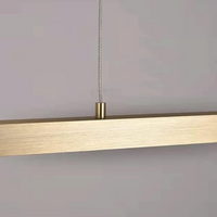 LED осветително тяло висящо 72W Elegant Office Gold еквивалент 500W