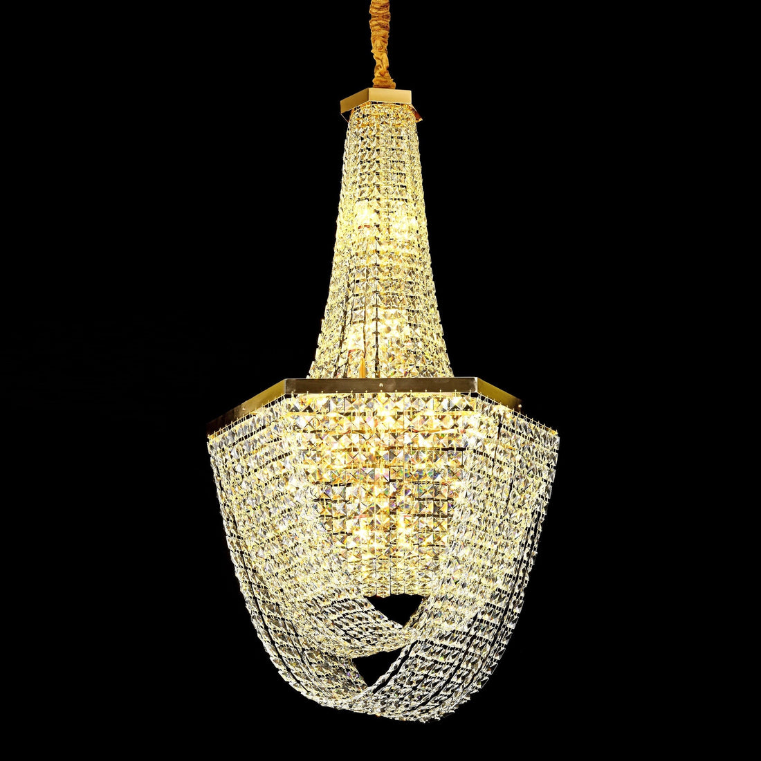 Полилей кристал LUXURY Golden 115cm -P82402