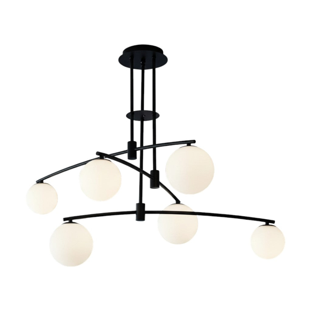 Осветително тяло Абажур MATEO 6xG9 Mat Black