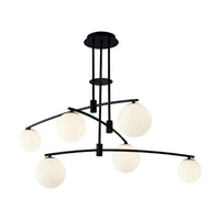 Осветително тяло Абажур MATEO 6xG9 Mat Black