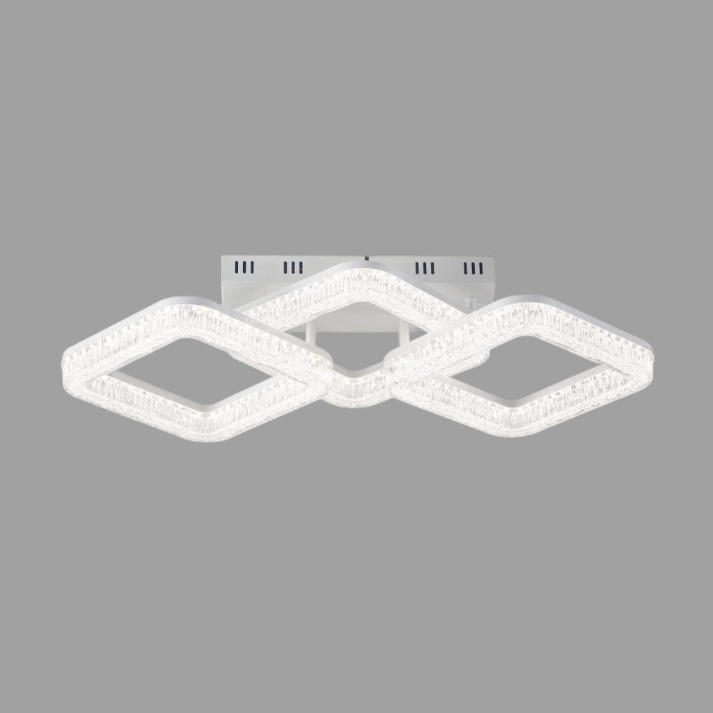 Осветително тяло LED MATEO 3 Square White еквивалент 400W с дистанционно