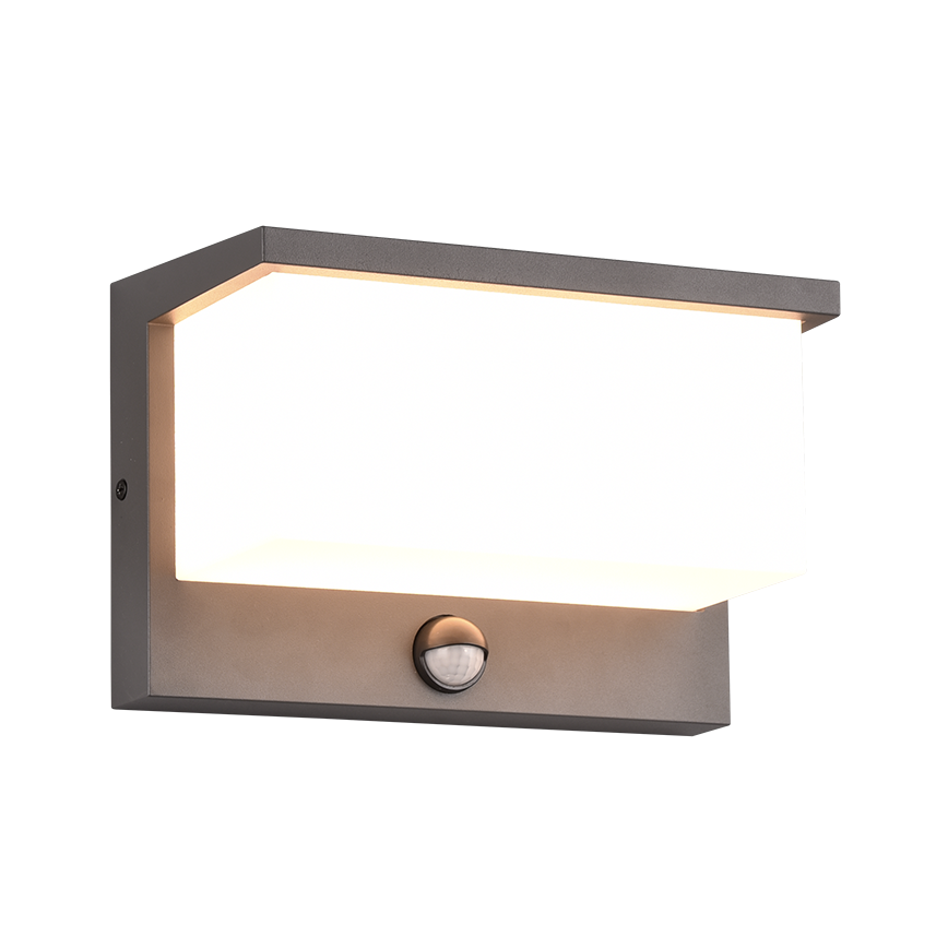 Външен LED аплик със сензор NESTOS, IP54, антрацит