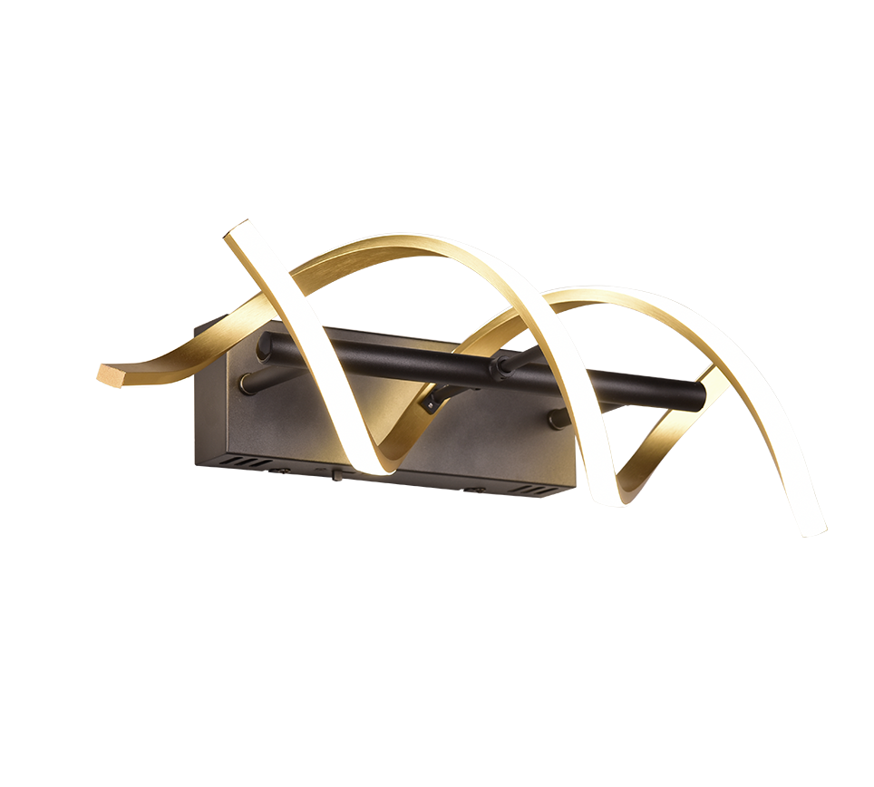LED аплик SEQUENCE Gold+Black Еквивалент 150W