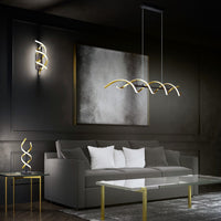 LED аплик SEQUENCE Gold+Black Еквивалент 150W