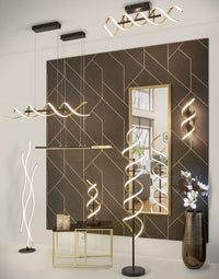 LED аплик SEQUENCE Gold+Black Еквивалент 150W