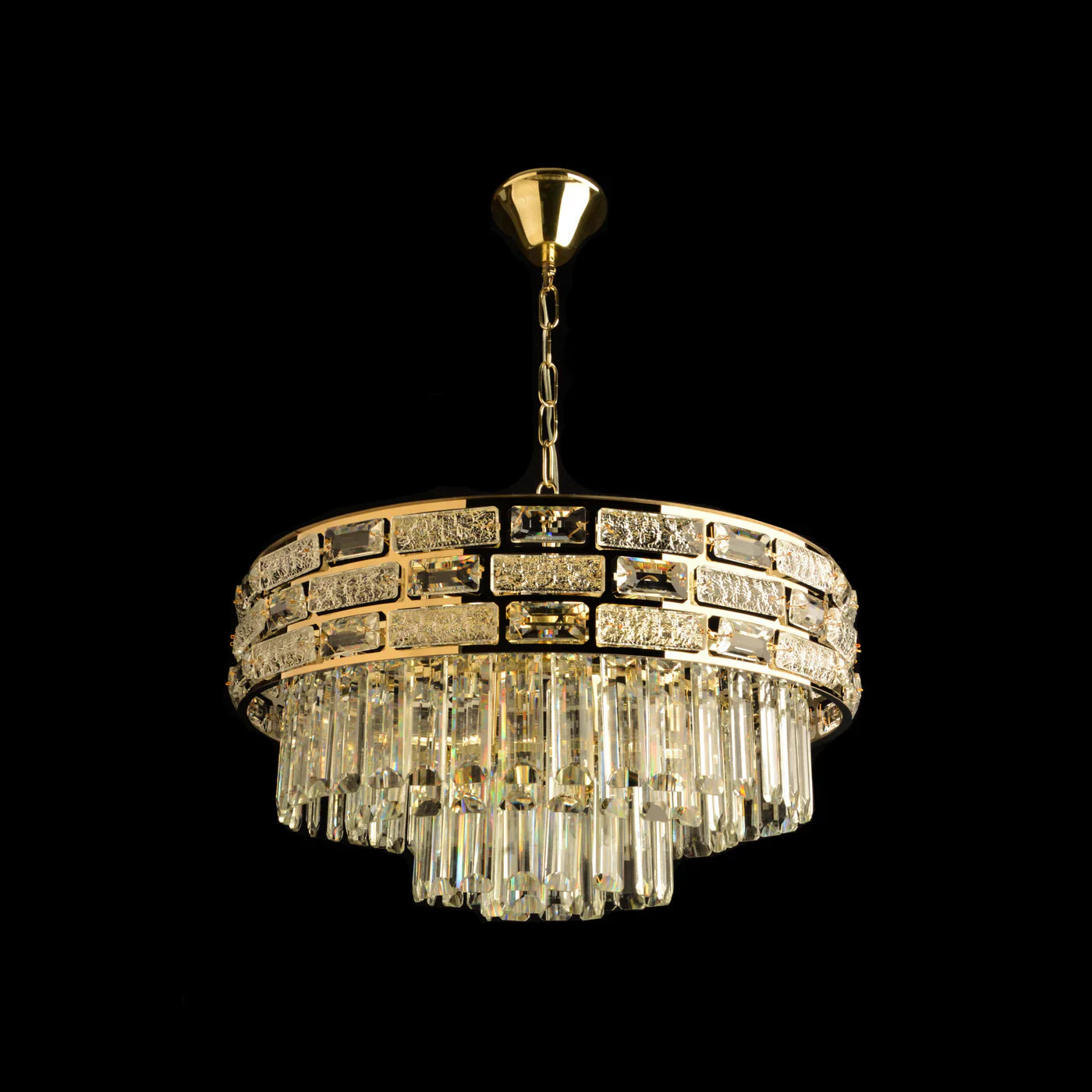 Полилей от кристал BERA Gold ⌀50CM