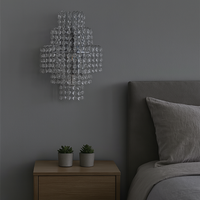 Aplica Perete Cristal Silver 66038 ARGINTIE / CRISTAL / APLICA PERETE Wall Light Fixtures
