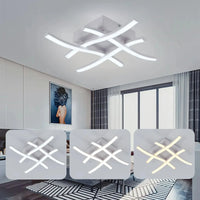 LED аплик Waves Lines бял еквивалент 300W