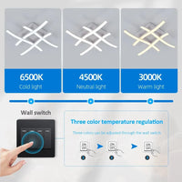 LED аплик Waves Lines бял еквивалент 300W