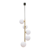Lustra Abajur 5xG9 Black + Gold Nevalo NEGRU + AURIU / MINIMALIST DESIGN Lighting Fixtures