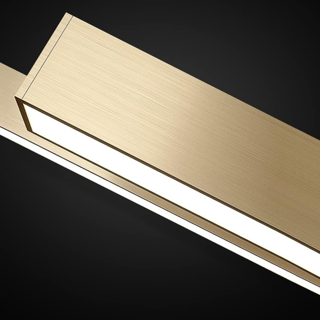 LED осветително тяло висящо 72W Elegant Office Gold еквивалент 500W
