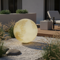 Матово външно абажурно кълбо MOONGLOW 80CM