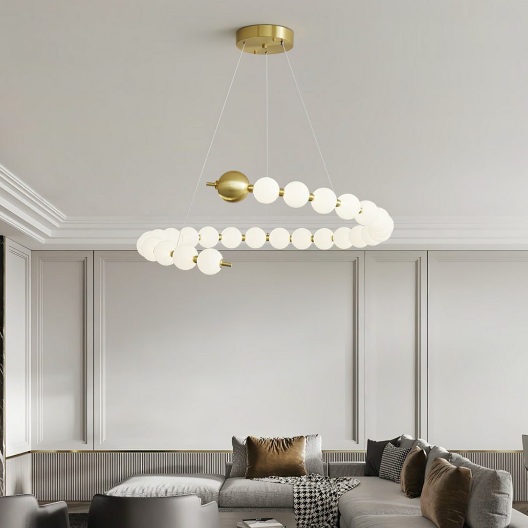 LED осветително тяло Абажур 72W Fibonacci Еквивалент 500W с дистанционно