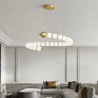 LED осветително тяло Абажур 72W Fibonacci Еквивалент 500W с дистанционно
