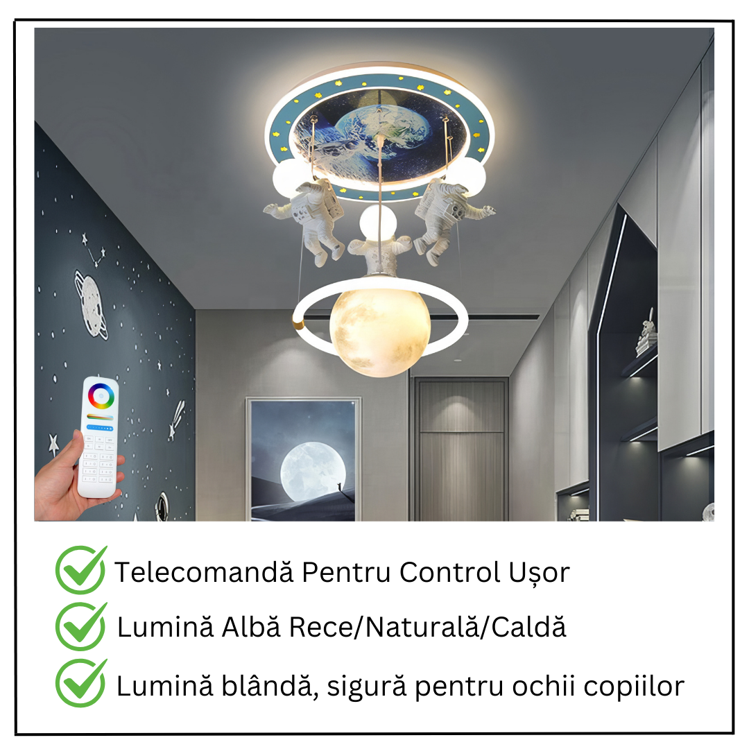 LED осветително тяло висящо 100W Astro Friends с дистанционно, еквивалент 500W