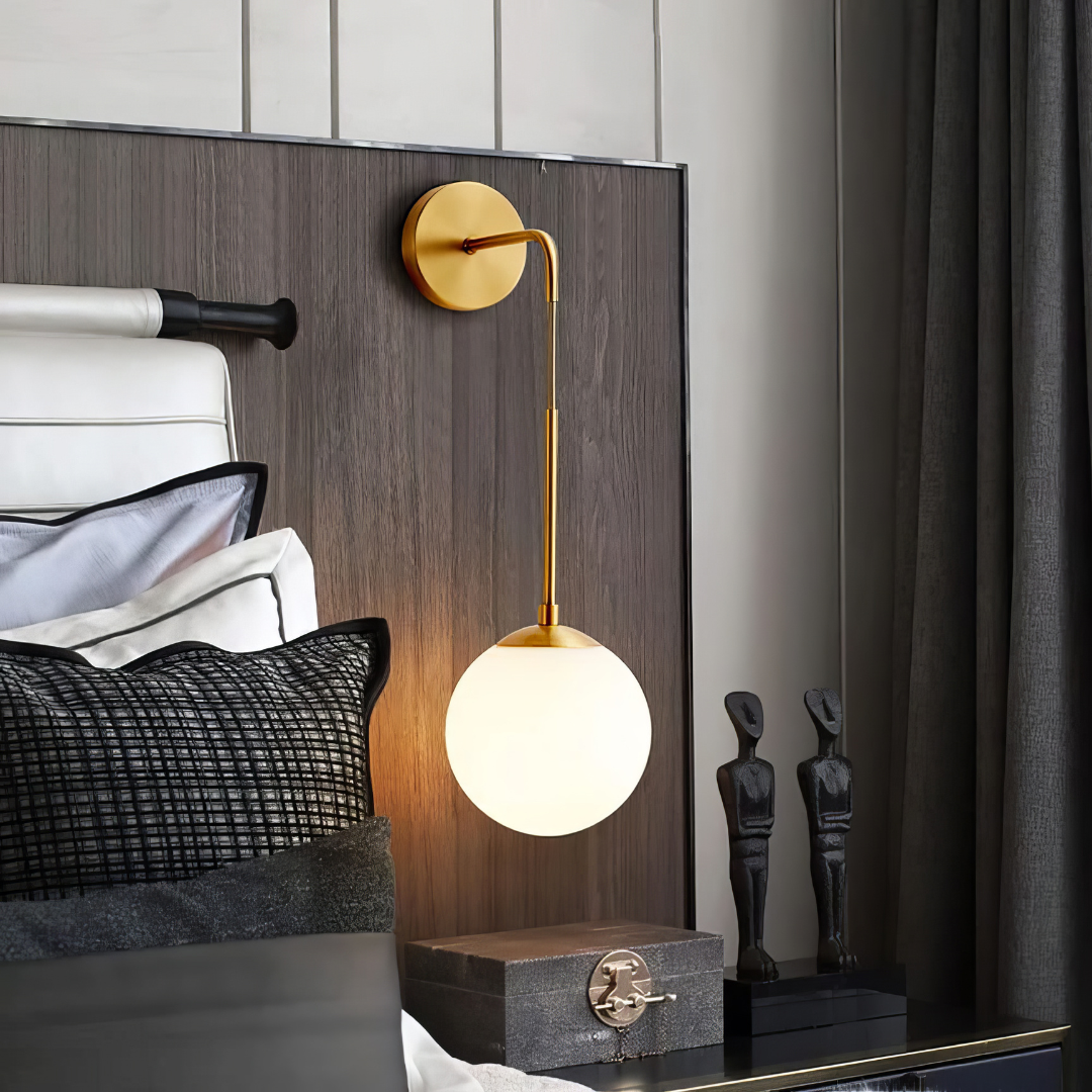 Aplica Ajustabila Slim Nordic Style Gold Abajur Mat AURIE / ABAJUR / APLICA PERETE Wall Light Fixtures