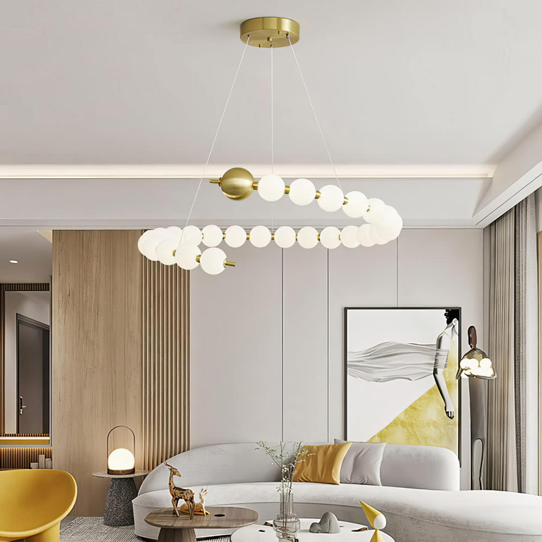 LED осветително тяло Абажур 72W Fibonacci Еквивалент 500W с дистанционно