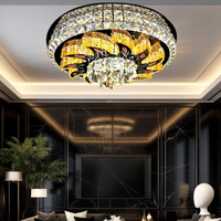 LED осветително тяло от кристал за таван Majestic Bloom с дистанционно, еквивалент 800W