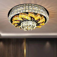 LED осветително тяло от кристал за таван Majestic Bloom с дистанционно, еквивалент 800W