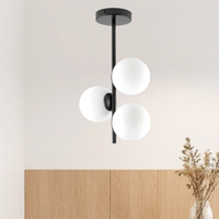Lustra Abajur 3xE27 MAT BLACK - 8867-3 NEAGRA / ABAJUR Chandeliers