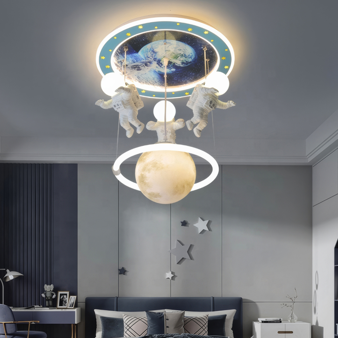 LED осветително тяло висящо 100W Astro Friends с дистанционно, еквивалент 500W