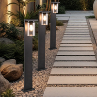Stalp Ornamental cu Senzor Negru 100CM GARDEN POLE