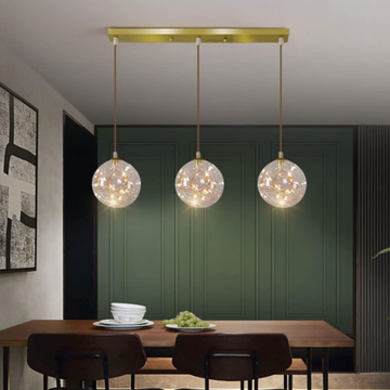 LED осветително тяло Sparkle с прозрачен абажур DX333-3