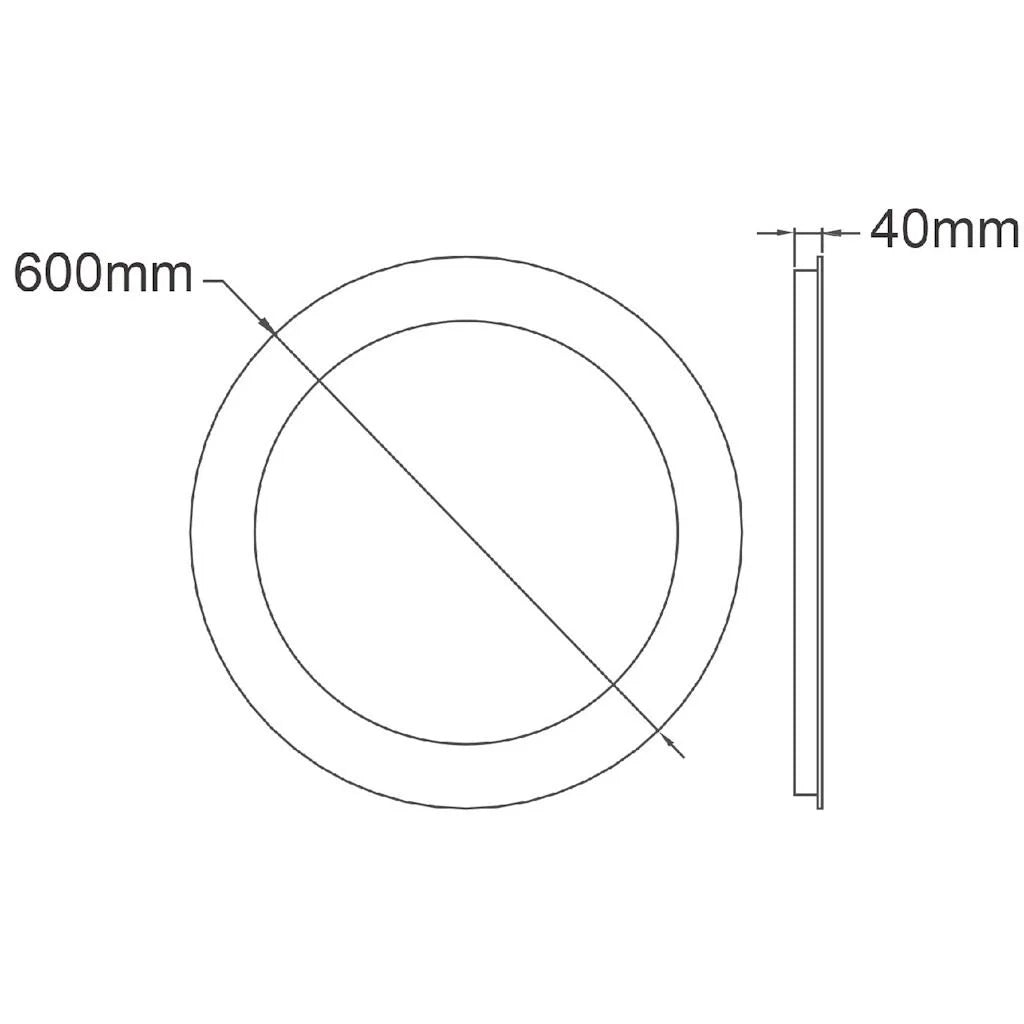 LED огледало VIONNA 3D 60CM Touch 3 вида светлина