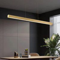 LED осветително тяло 36W Elegant Office Gold, висящо, еквивалент 300W