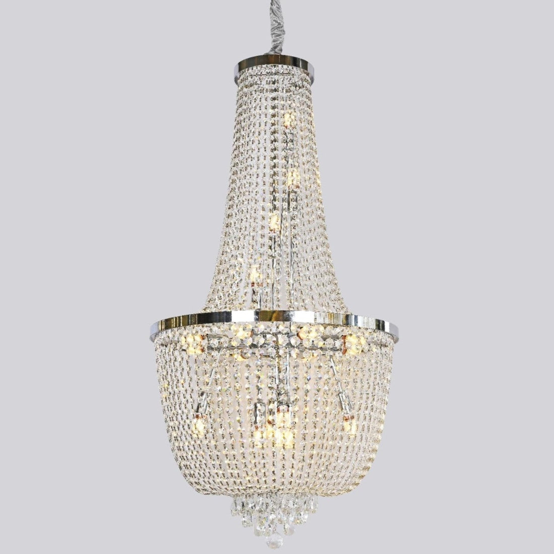 Полилей кристал LUXURY Chrome 120cm -P82404