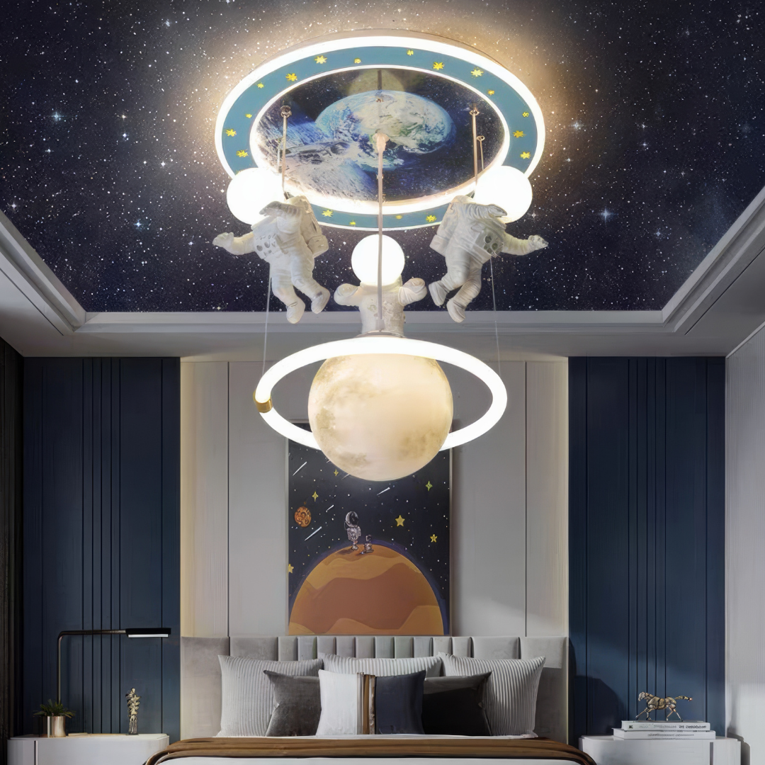 LED осветително тяло висящо 100W Astro Friends с дистанционно, еквивалент 500W