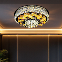 LED осветително тяло от кристал за таван Majestic Bloom с дистанционно, еквивалент 800W