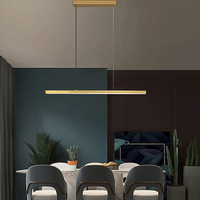 LED осветително тяло 36W Elegant Office Gold, висящо, еквивалент 300W