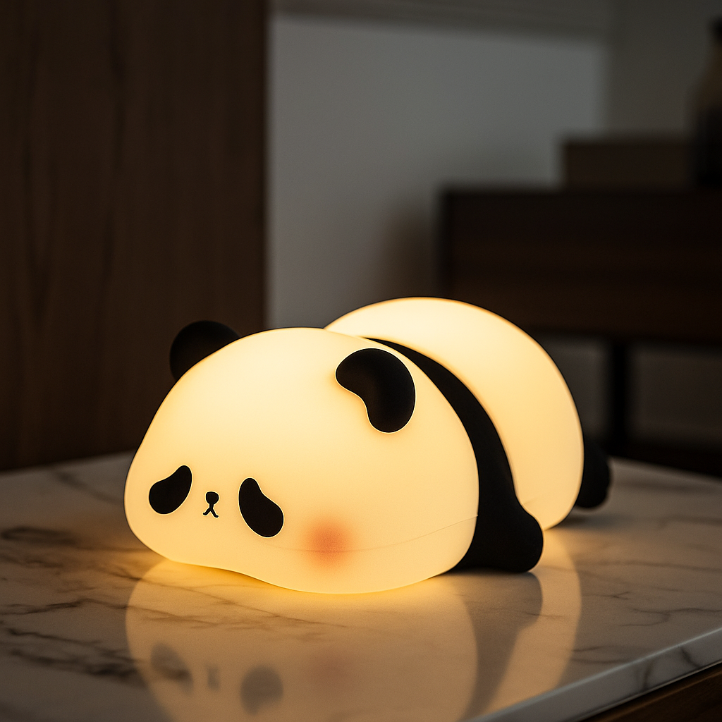 Нощна лампа LAZY PANDA преносима LED RGB