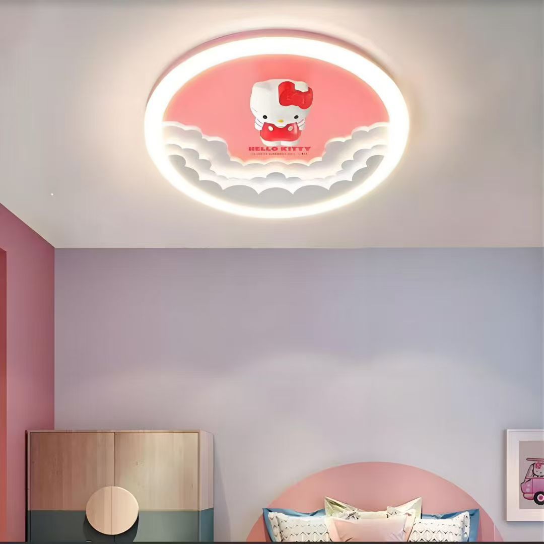 LED осветително тяло Cloudy Hello Kitty – еквивалент 550W с дистанционно управление