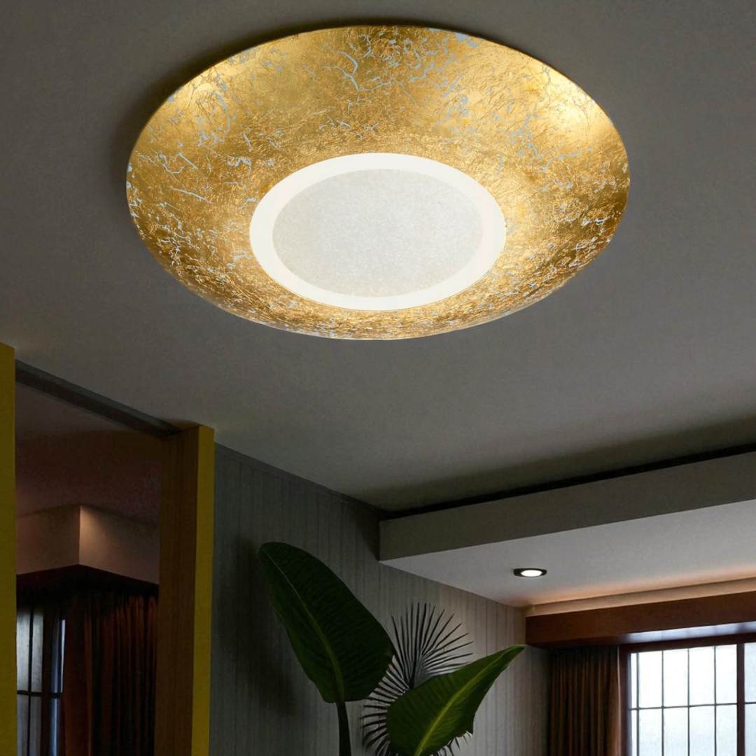 Плафониера LED 15.5W CHIROS Gold Еквивалент 150W
