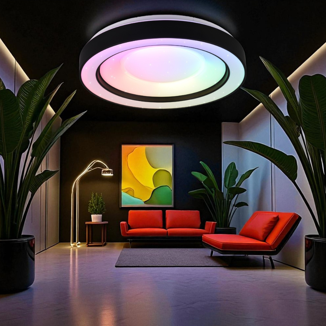 LED осветително тяло ARCO Black RGB-CCT Еквивалент 200W Дистанционно управление
