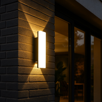 Aplice LED Sora 10w Exterior IP65 Neagra NEAGRA / APLICA PERETE / ALB CALD Wall Light Fixtures