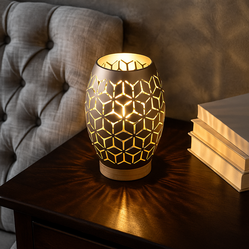 Декоративна лампа BIDAR 1xE27 Кафяво