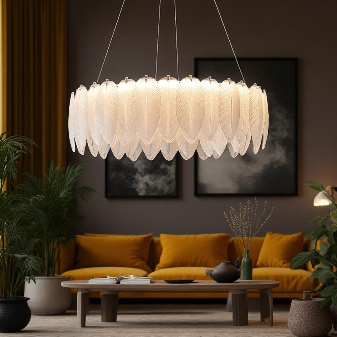LED осветително тяло тип пендел 96W 50CM Feathers Deluxe еквивалент 500W