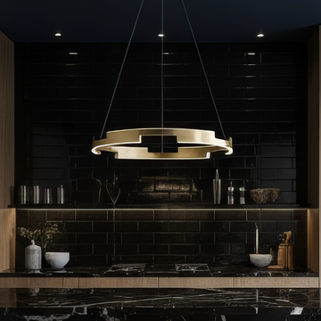 Lustra LED Orbis Cu Telecomanda Wifi 2.4G Gold 3 Culori AURIE / SUSPENDATE / 60CM Lighting Fixtures